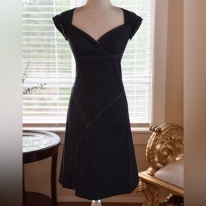 Zinc denim Midi Dress